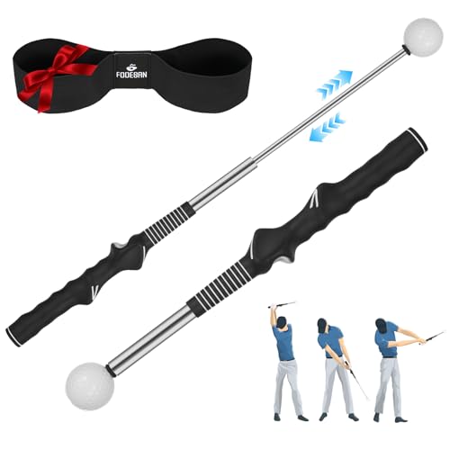 Retractable Golf Swing Trainer for Right-Handed Golfers - 5-in-1 Training Aid