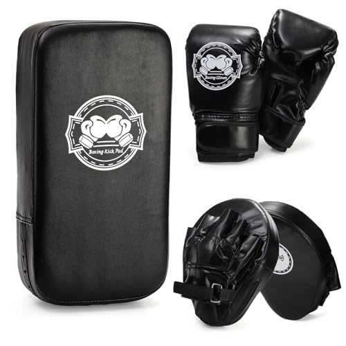 Cididu 3-in-1 Kids Boxing Set with Gloves, Mitts & Kick Pad – Training Gear for Beginners