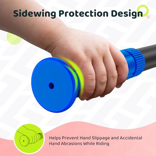 Soft Bike Handlebar Grips for Kids - Blue, 4.9" Length