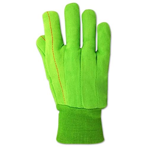 Magid MultiMaster 796 Cotton Glove, Knit Wrist Cuff, Men's (One Dozen)