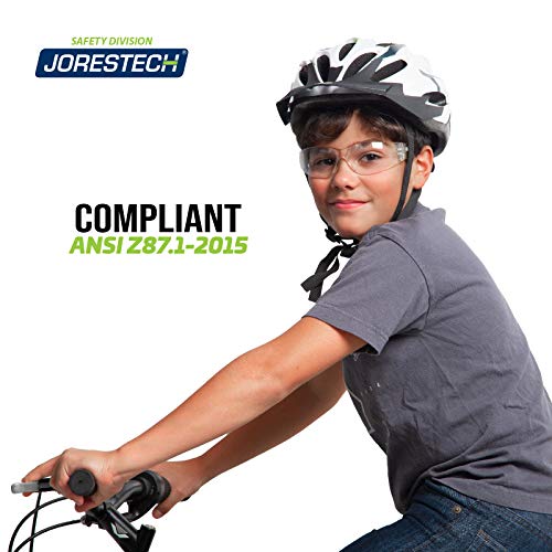 Kids Safety Glasses - ANSI Z87+ Compliant, Clear Polycarbonate Lenses
