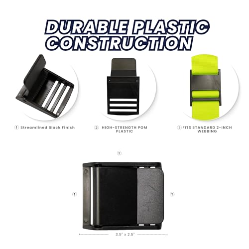 Durable Plastic Weight Belt Buckle for Scuba Diving - Black