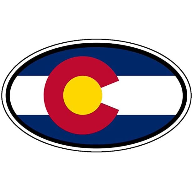 Colorado USA State Solid Vinyl Sticker - Waterproof 5in