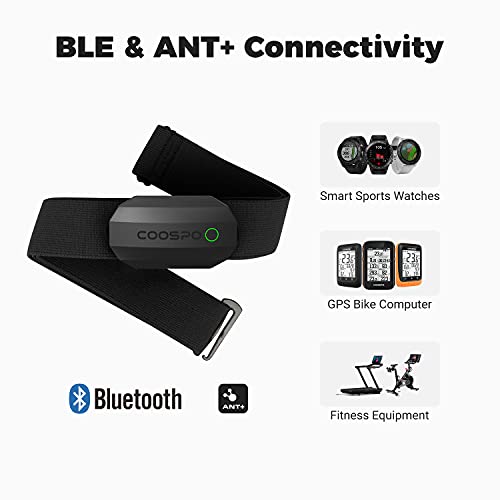 Bluetooth Heart Rate Monitor Chest Strap H808S - Black