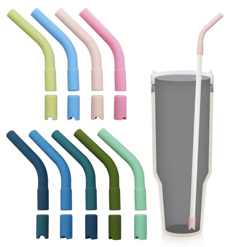 18-Piece Silicone Straw Tips Set for Metal Straws - Colorful Variety