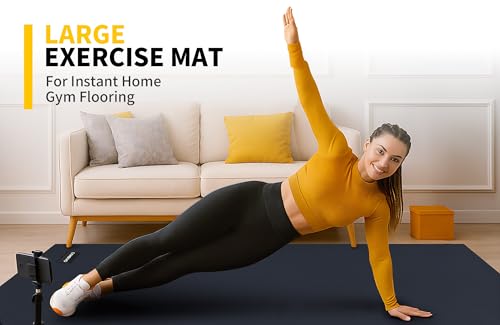 6'x4' Large Exercise Mat - Non-Slip, Cushioned Surface for Workouts