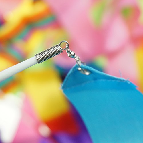 Rhythmic Gymnastics Wands with Streamers - Blue, 2 Pack
