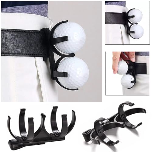 Golf Ball Holder Clip - 2 Pack Portable Waist Bag Organizer