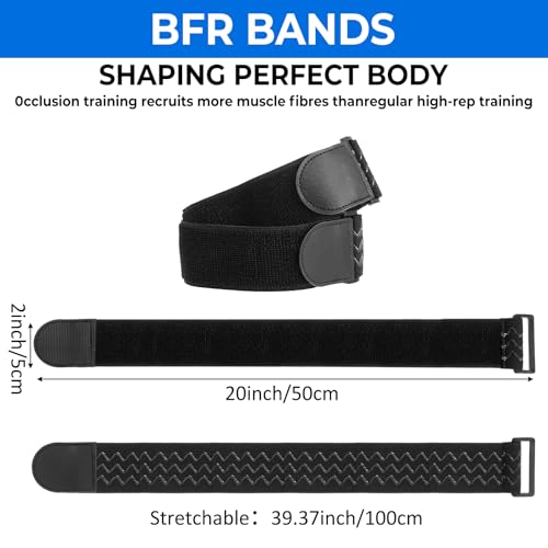 Adjustable Blood Flow Restriction Bands for Women - 2 Pcs BFR Bundle