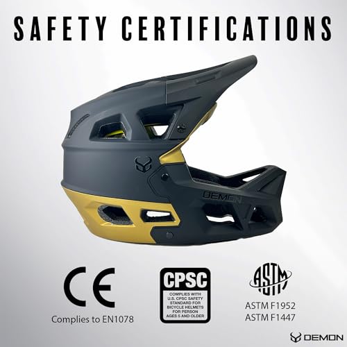 MIPS Full Face Mountain Bike Helmet - Lightweight & Ventilated