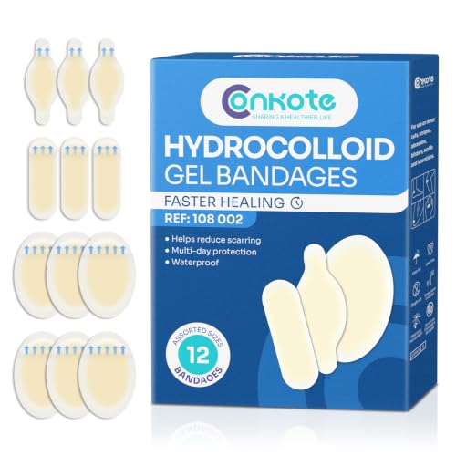 Hydrocolloid Blister Bandages - Fast Healing 12 Count