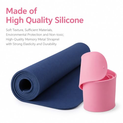 Yoga Mat Strap - Heavy-Duty Silicone Wrap for Secure Storage