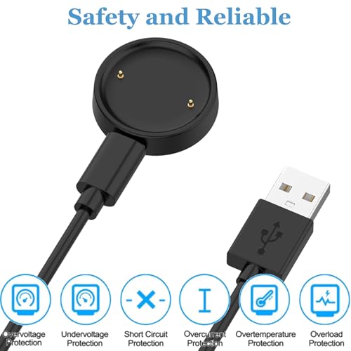 Smartwatch Charging Cable for Amazfit Bip 6 & Active 2 - 3.3ft