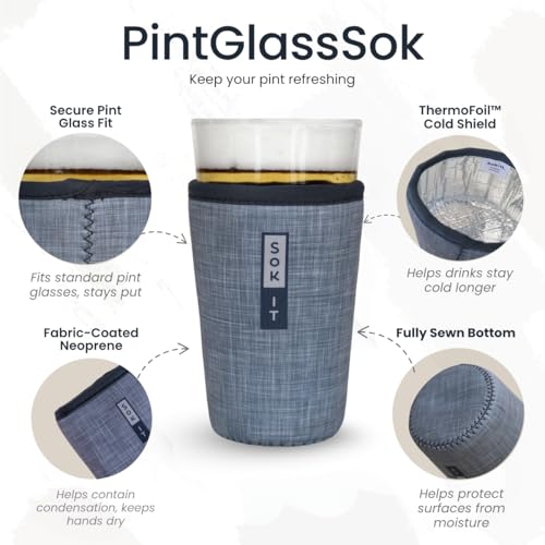 Pint Glass Sleeve - Tampa Bay Lightning Insulated Neoprene Cover