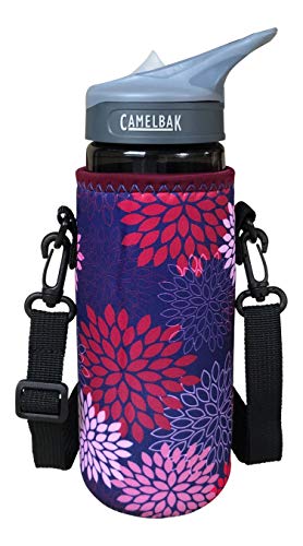Large 24-30oz Water Bottle Carrier with Shoulder Strap - Midnight Mums