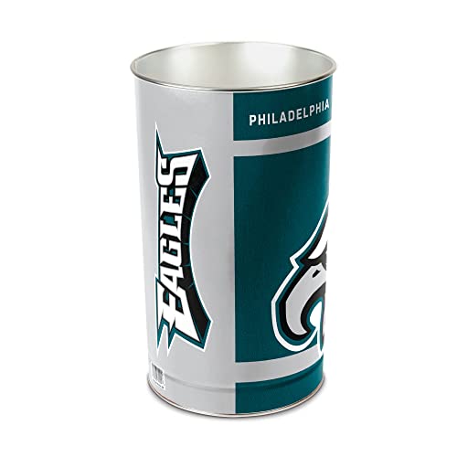 Philadelphia Eagles Metal Wastebasket - 15 Inches Tall