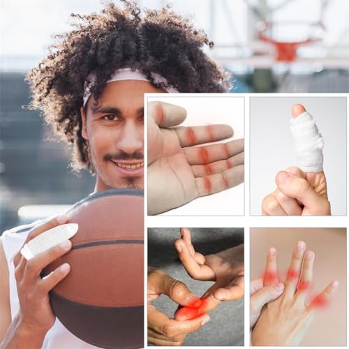 Finger Bandages - 30 Pack Cotton Tubular Finger Cots for Protection