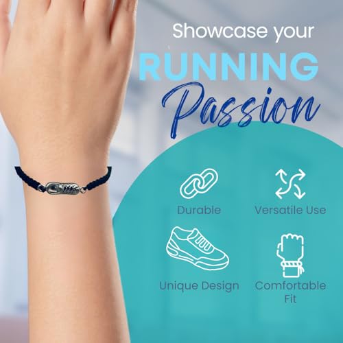 Running Gifts Bracelet - Adjustable Charm Bracelet for Runners - Run