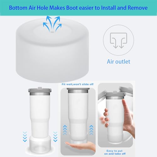 Silicone Boot Cover for Owala FreeSip 24/32 oz Tumblers - Clear