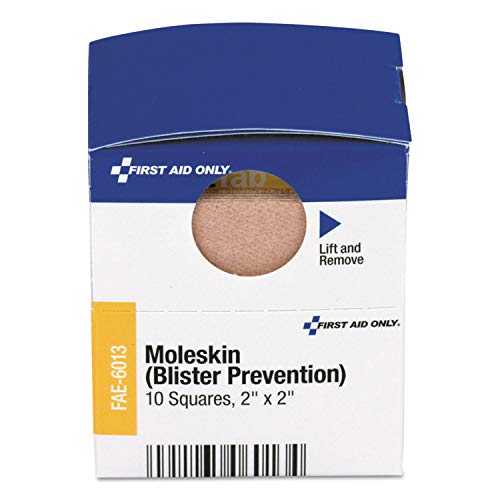 Moleskin Blister Prevention Squares - 10 Count, 2" x 2" - FAE-6013