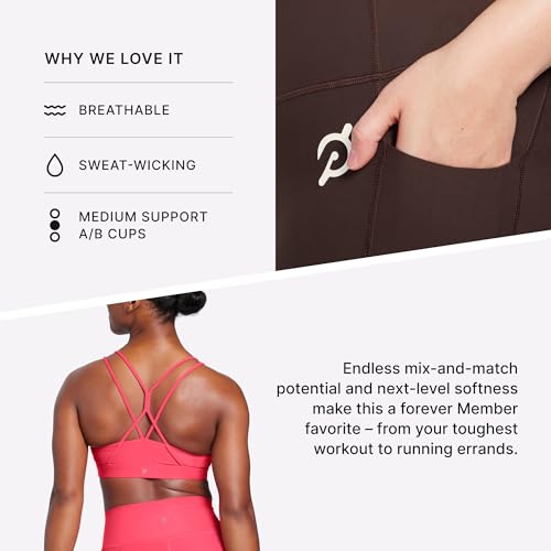 Peloton Women's Cadent Racerback Active Tank Top Medium Black - Breathable & Moisture-Wicking Fitness Top