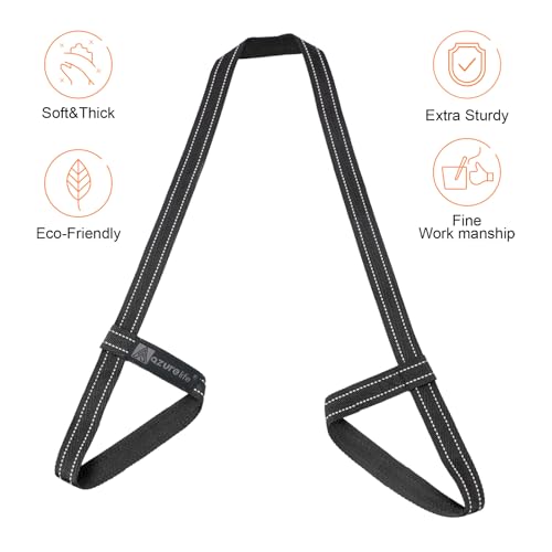 Yoga Mat Sling - Easy-Cinch Carrying Strap - Black