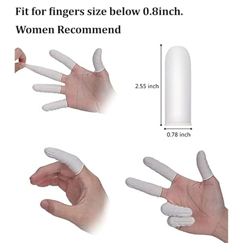 Disposable Latex Finger Cots - Medium Size, 330 Pack