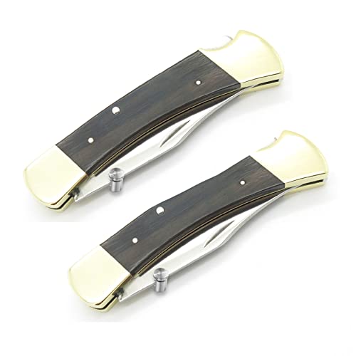 A.I.FORCE 2 Packs Thumb Stud for Buck 110 Folding Knife, Universal Replacement Thumb Button for Folding Hunting Knives Blade Thickness 2.5mm to 3mm, with Hex Wrench (Sliver)