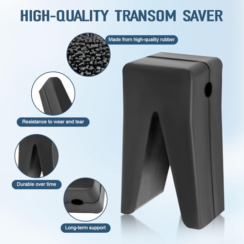 Rubber Transom Saver V-Block with Hole 181440 for Tracker Marine