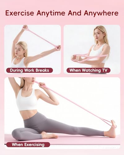 Thickened TPE Figure 8 Resistance Bands for Women - Purple