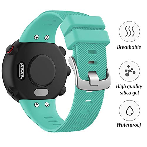 Garmin Forerunner 45S Soft Silicone Sport Replacement Band - Teal