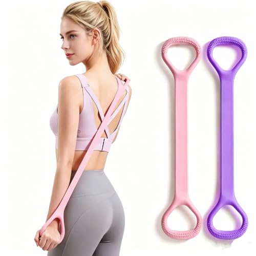 Figure 8 Resistance Bands - Elastic Exercise Band Set for Women, 2 Pack