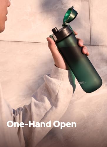 Opard Zip 20oz Green Plastic Water Bottle BPA-Free Dishwasher Safe Leakproof Kids Hydration