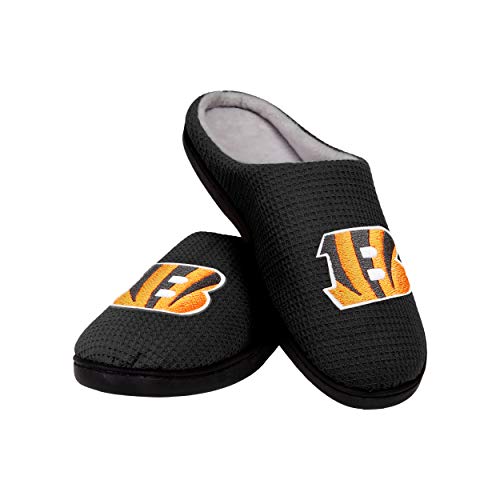 Men's NFL Team Logo Memory Foam Slide Slippers - Comfortable Casual Footwear