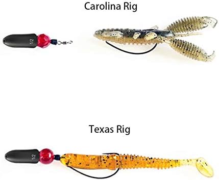 Tungsten Bullet Fishing Weights by [Brand Name] - 12 Pack Insert Free Worm Sinkers | 1/8 to 1/2 oz Sizes