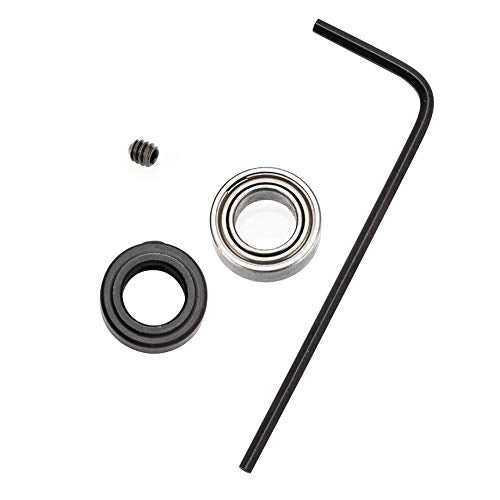 Yakamoz 5-Set Router Bit Bearings Replacement Kit Bottom Mounted Ball Bearing Guide Fits 1/4 Inch Shank Router Bits | Inner Dia. 1/4¡± & Outer Dia. 1/2¡±, Fixed Collar Included