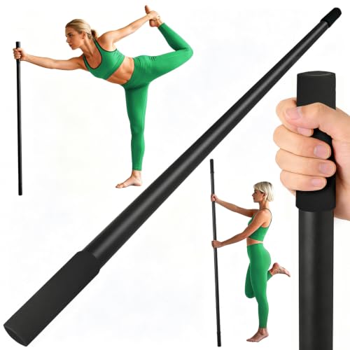 5ft Adjustable Yoga Stick - Non-Slip Mobility Fitness Tool for Stretching & Muscle Recovery