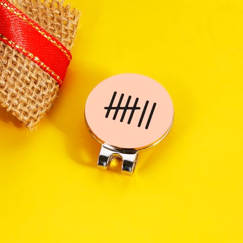 Copper Golf Ball Marker Hat Clip 7 Year Anniversary Gift for Him Her