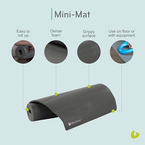 Mini Pilates and Yoga Mat - Compact Home Gym Exercise Mat