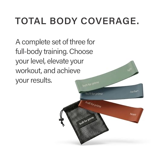 Mini Resistance Bands Set of 3 - Non-Slip Exercise Bands for Strength Training, Therapy & Activation - Mojave, Stone, Mesa
