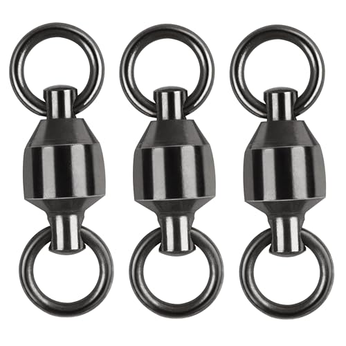 Ball Bearing Fishing Swivels - Size 1 (45lb) 25 Pcs, Stainless Steel