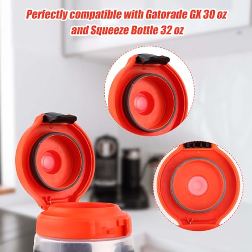 8-Pack Rubber Dispensing Valves for Gatorade Water Bottles