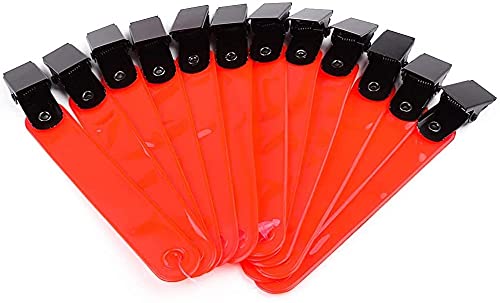 Reflective Trail Markers for Hunting - 12 Pack Orange Clips