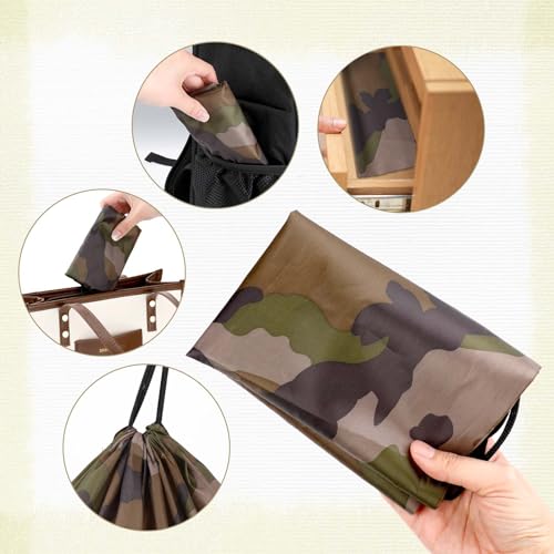 2PCS Waterproof Camouflage Drawstring Backpack - 16.5 x 13.8 Inch
