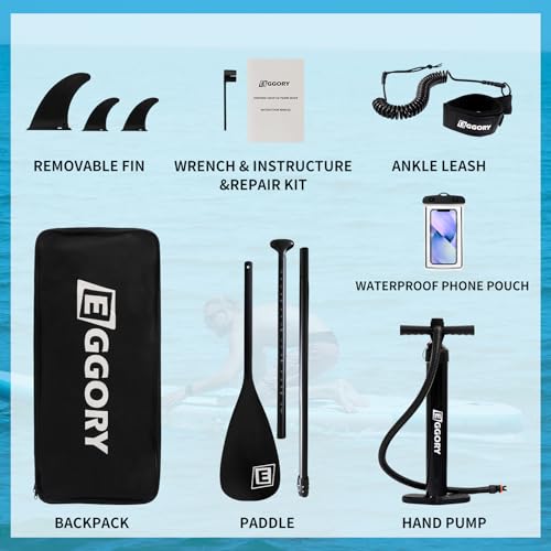 Inflatable Paddle Board - Stable Non-Slip Deck, Portable Set - Totem Green