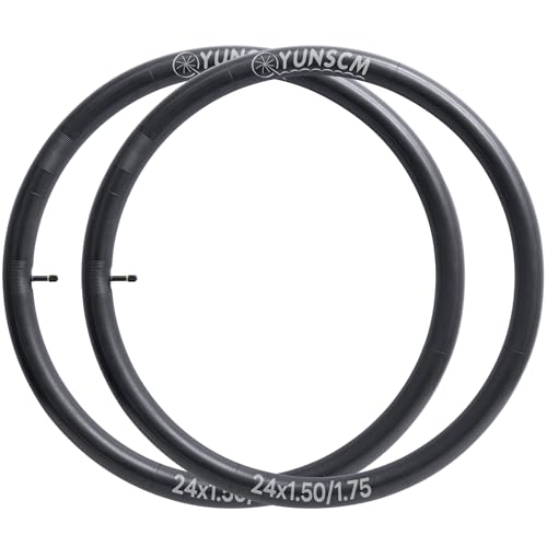 24 Inch Bicycle Inner Tubes 2-Pack with AV32mm Schrader Valve for 24x1.50/1.75 Tires