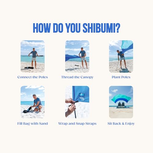 Wind-Powered Beach Canopy | 150 Sq Ft Shade for 8 People | UPF 50+ Protection