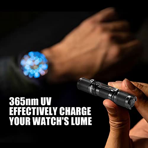 Lumintop 365nm UV Flashlight, IP68 Waterproof Black Light for Pet Stains & Scorpion Hunting