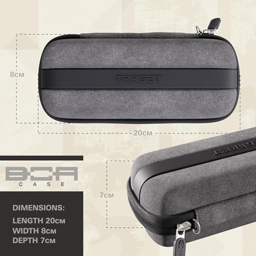 Target Darts BOA Grey Dart Storage Case for 6 Fully Assembled Darts and Accessories