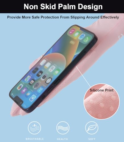 UV Protection Full Finger Gloves for Women - Black Ice Silk Summer Driving Gloves